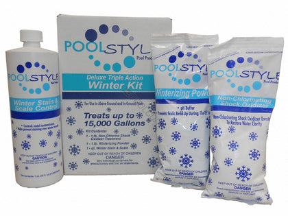 Poolstyle 33845P deluxe triple action winter closing kit for 15,000 gallon pools