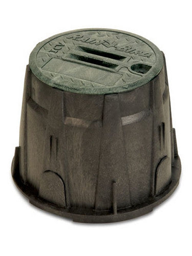 Rain Bird VB10RND - 10" Round Valve Box With Black Body And Green Lid
