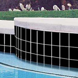 NPT National Pool Tile 6x6 Solids Pool Tile Glossy Black | M6765PG