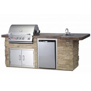 Bull Outdoor Products Inc BBQ Island in Rock | 31015