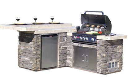 Bull Outdoor Products Inc Jr. Gourmet Q Island in Rock or Brick | 31023