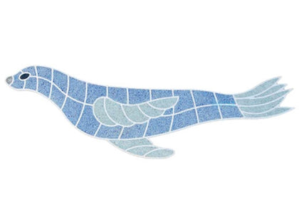 AquaStar F2009-01 Sea Lion pre-filled mosaic frame, white, Fillable Friends collection