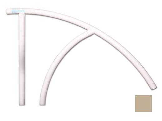 Saftron TRTD-144-T Triton Series return to deck handrail, 44 in. x 36 in., taupe