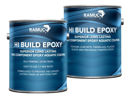 Ramuc 912237702 Hi-Build Epoxy Premium pool paint, 2 gallon kit in Edgewater Gray