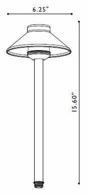 FX Luminaire FX Luminaire | DemiLite® Bronze 20 Watt Pathlight with 18" Ris | 224431