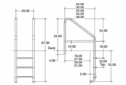 S.R. Smith Florida Rollout 3 Step Ladder with Crossbrace | 50-792S-24