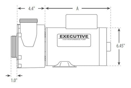 Waterway Executive 56 Frame 5HP 2" Intake 2" Discharge | 3712021-1D
