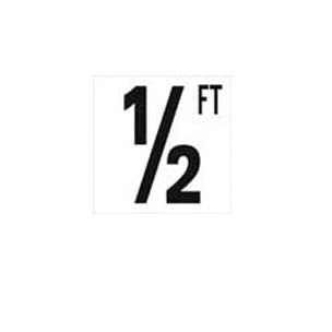 NPT Depth Marker 4" Frost proof tile | 1/2 FT Smooth | 4DMF05FT