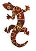 Artistry In Mosaics Inc. IN MOSAICS 6"x10" GECKO BROWN SMALL | GECBROOS