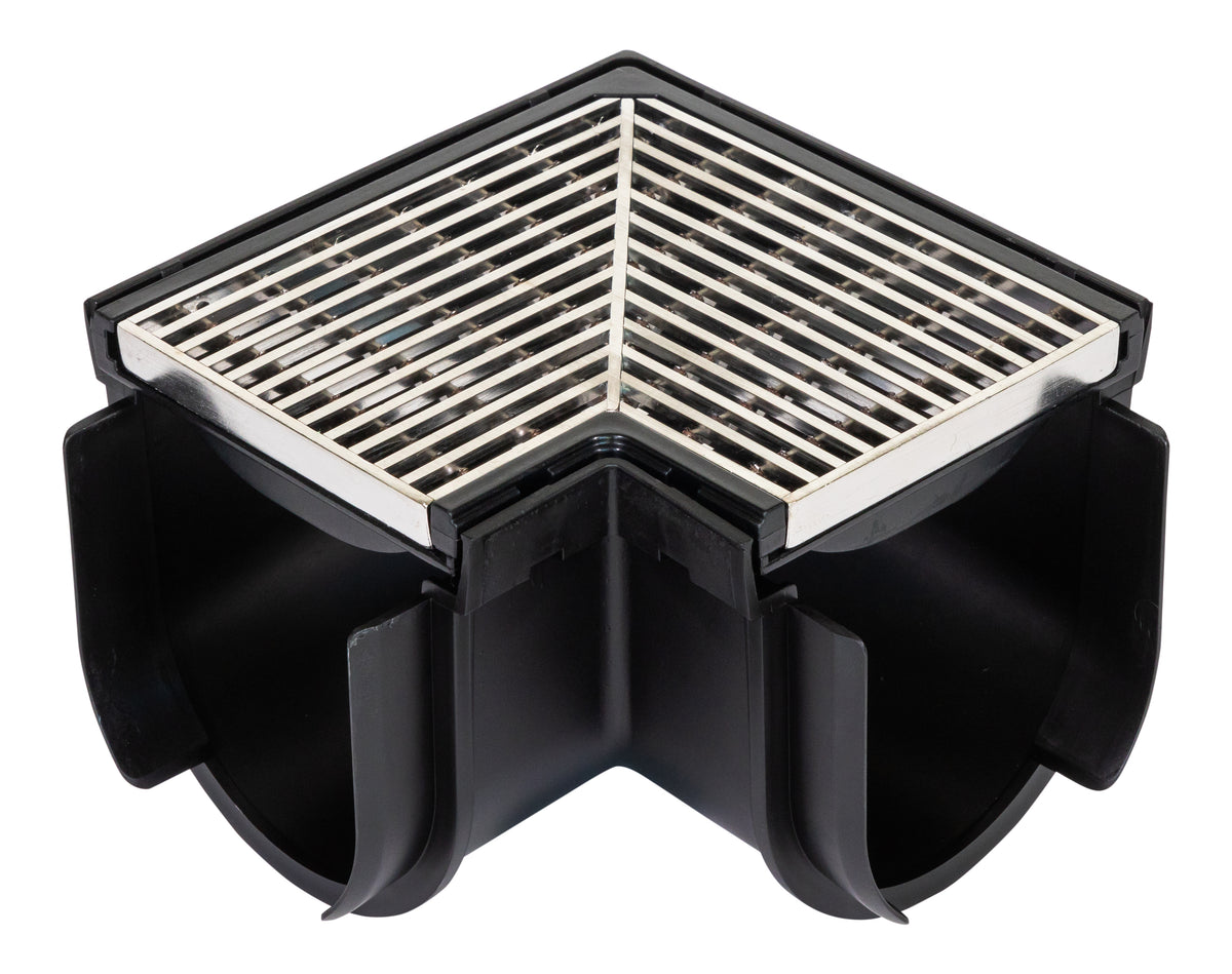 Rain Bird 5" Deep Architecture Grate Channel Drain Corner
