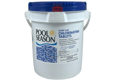 Pool Season Giant Size Chlorinating 3" Tablets 8 Lb. Bucket | 12000185