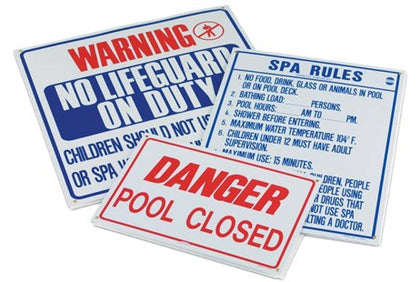 Pentair No Lifeguard On Duty Safety Sign | R230500
