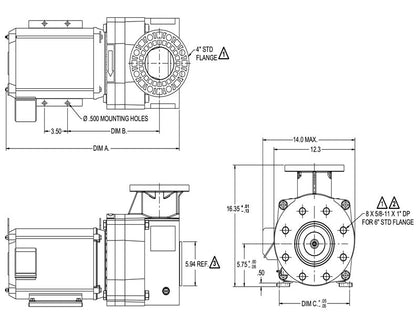Pentair EQ SERIES COMM PUMP EQK1500 3PH WO/POT | 340151