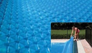 PoolStyle Solar Blanket 16' X 32' Rectangle Pool Cover Blue | 5-Year W | 2851632SCP