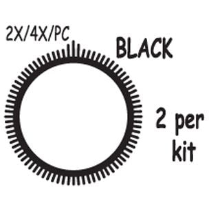 Poolvergnuegen The Pool Cleaner Front Tire Set Black for 2x 4x | 896 | 896584000-556