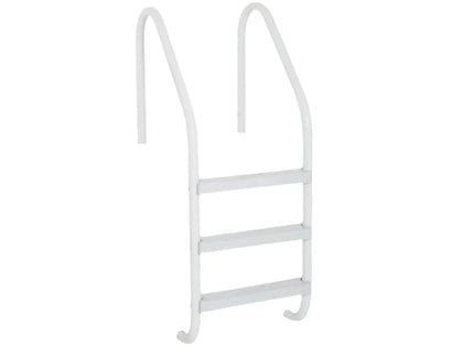 Saftron economy 4-step in-ground pool ladder in white, 24 in W x 62 in H, part P-324-L4-W