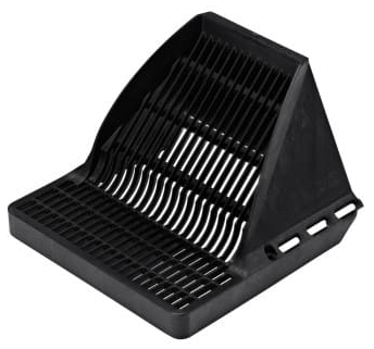 NDS 900DSG, 9" Black Plastic Square Downspout Defender Catch Basin Drain Grate