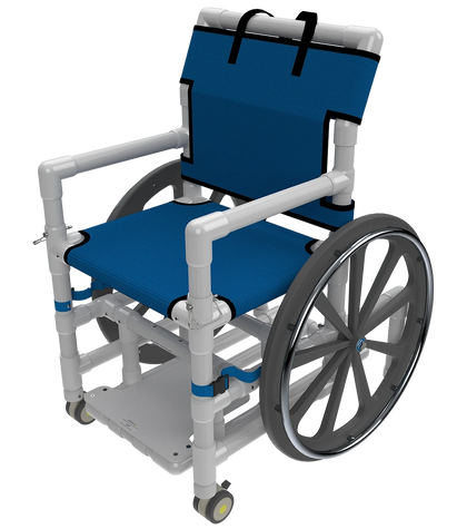 Aqua Creek F-520SPM 18 in. pool access chair with mesh seat and swing out armrests