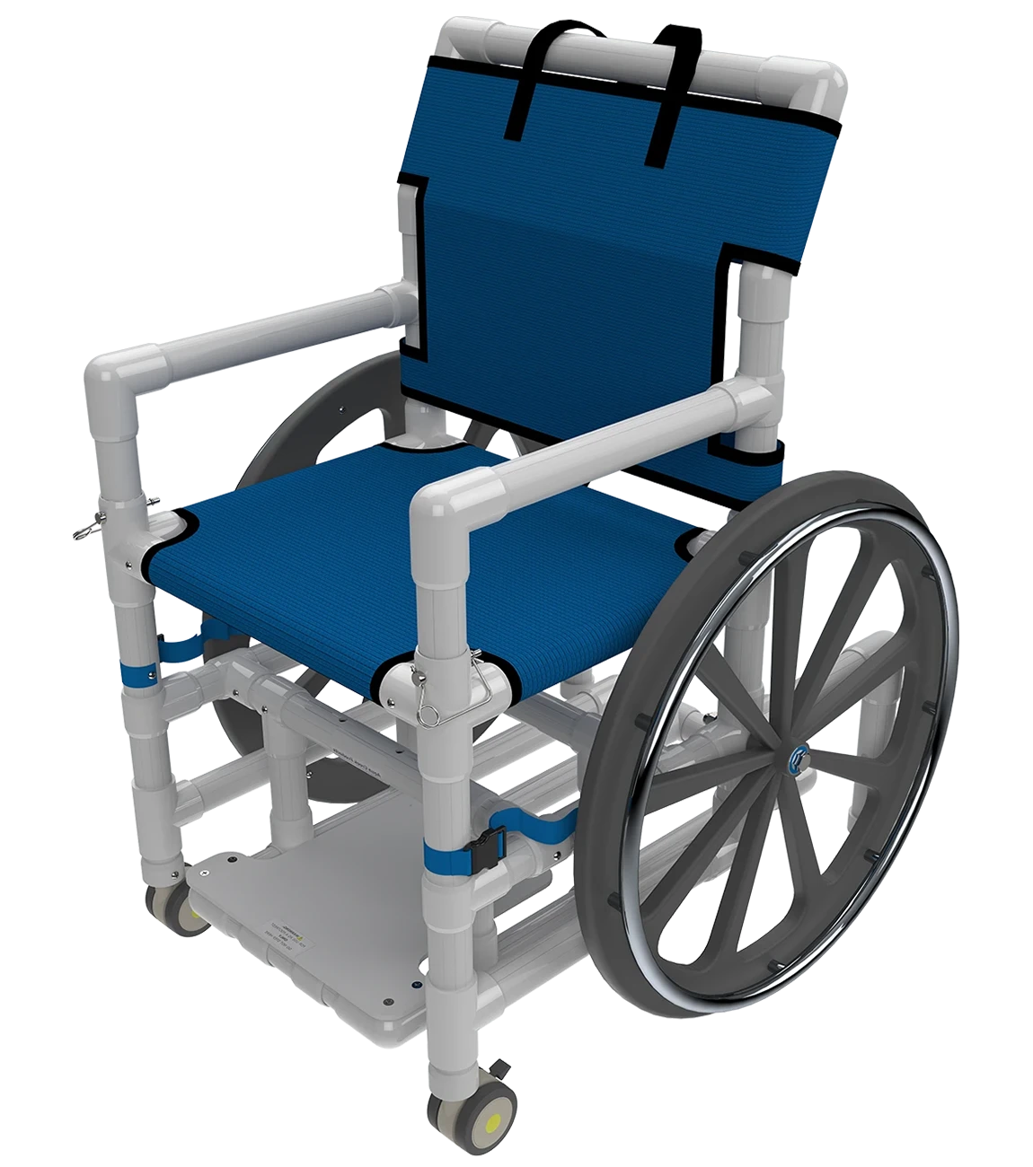 Aqua Creek F-520SPM 18 in. pool access chair with mesh seat and swing out armrests