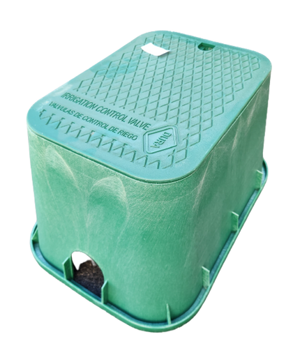 Dura 121, Rectangular Valve Box, Green with Green Lid