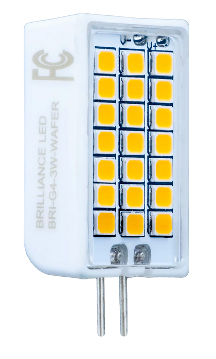 Brilliance LED Rectangle G4 Bi-Pin Wafer 3000K 3W