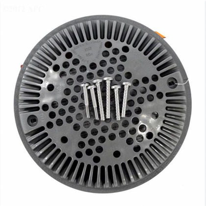 Hayward WGX1048EDGR 8 inch round plastic cover in dark gray