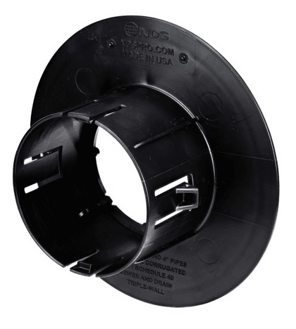 NDS Black Locking Outlet Adapter for Catch Basin Drain and 3" and 4" Drain Pipes