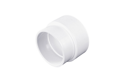 NDS 3P12, 3" x 4" White DWV/SCH40 Hub x S&D Hub PVC Increaser/Reducer Adapter