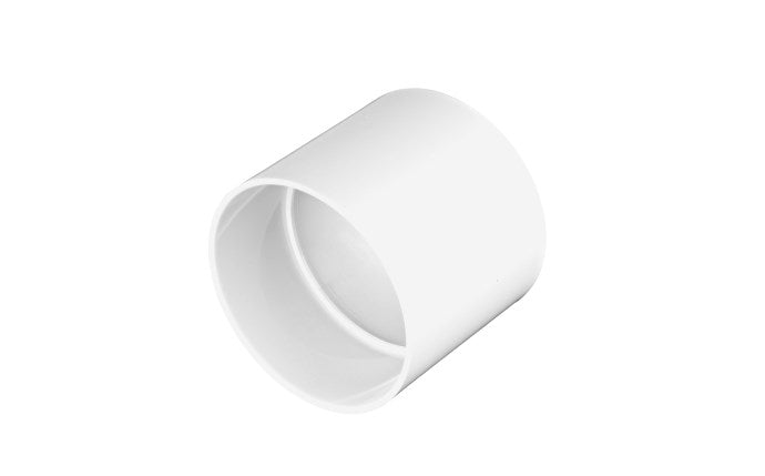 NDS 3" White Hub x Hub PVC S&D Coupling