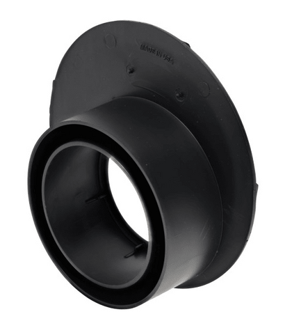 NDS Black Offset Outlet Adapter for Catch Basin Drain and 3" and 4" Drain Pipes