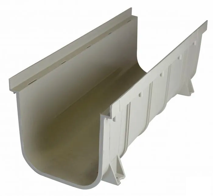 NDS 8" x 8.25" x 20" Light Gray Deep Profile Pro Series Channel Drain