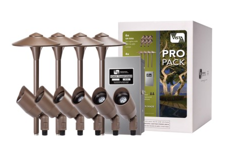 VistaPro Dark Bronze 5006/4704 Pro Pack Outdoor Lighting with Transformer