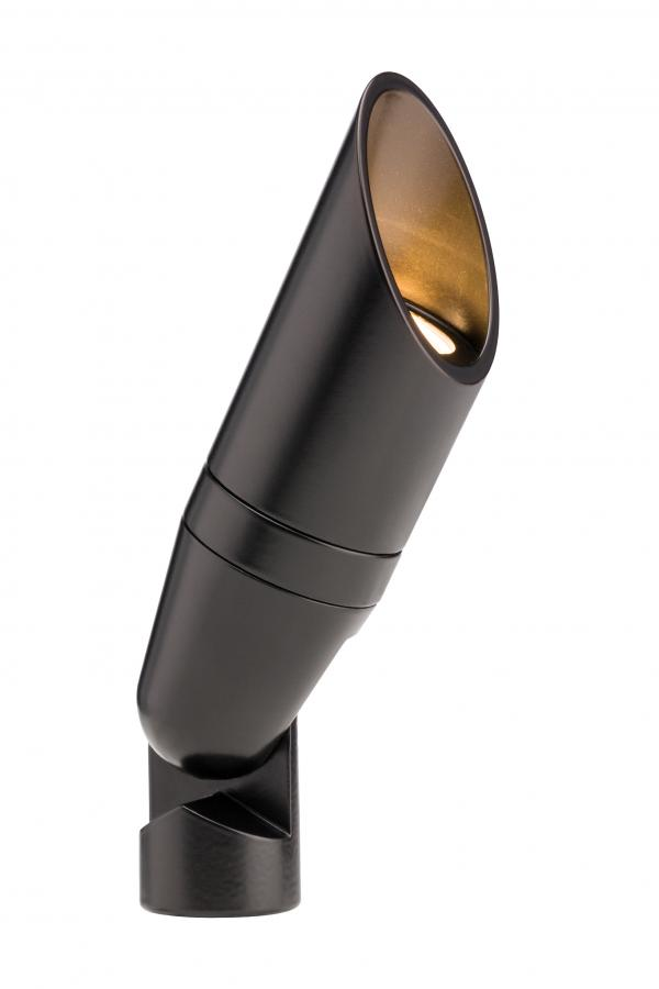 FX Luminaire QZ LED Up Light, Flat Black Aluminum Housing 2W 2700K 91 Degree