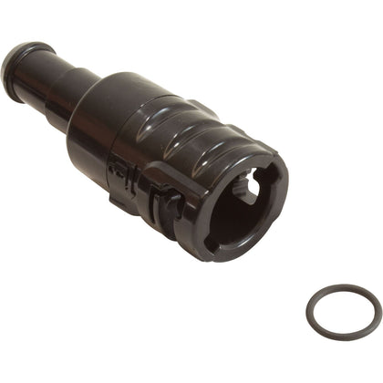 Polaris R0838100 black feed hose connector for Quattro Sport and P40 cleaners