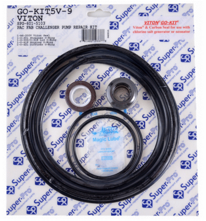 SuperPro GO-KIT5V-9 Viton gasket and o-ring kit for Pac Fab Challenger pumps