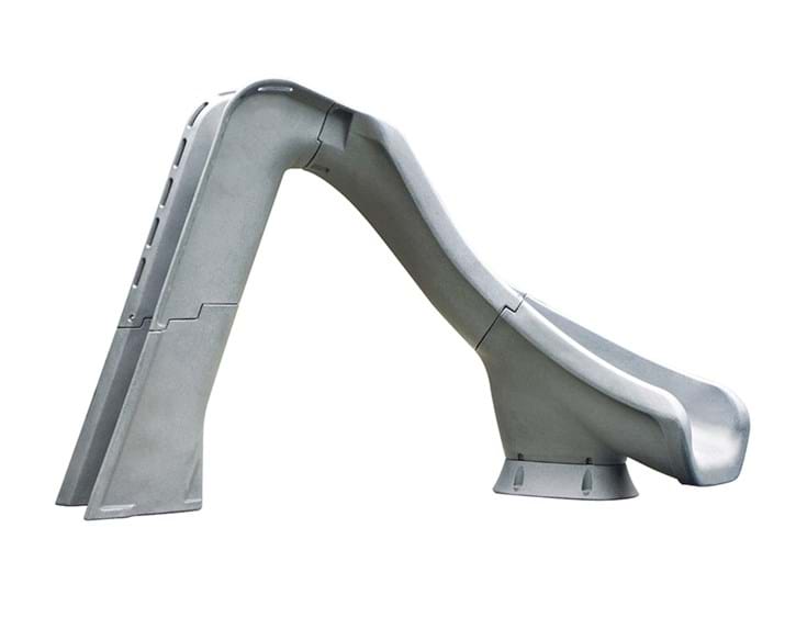 S.R. Smith Typhoon complete pool slide, right turn, gray granite