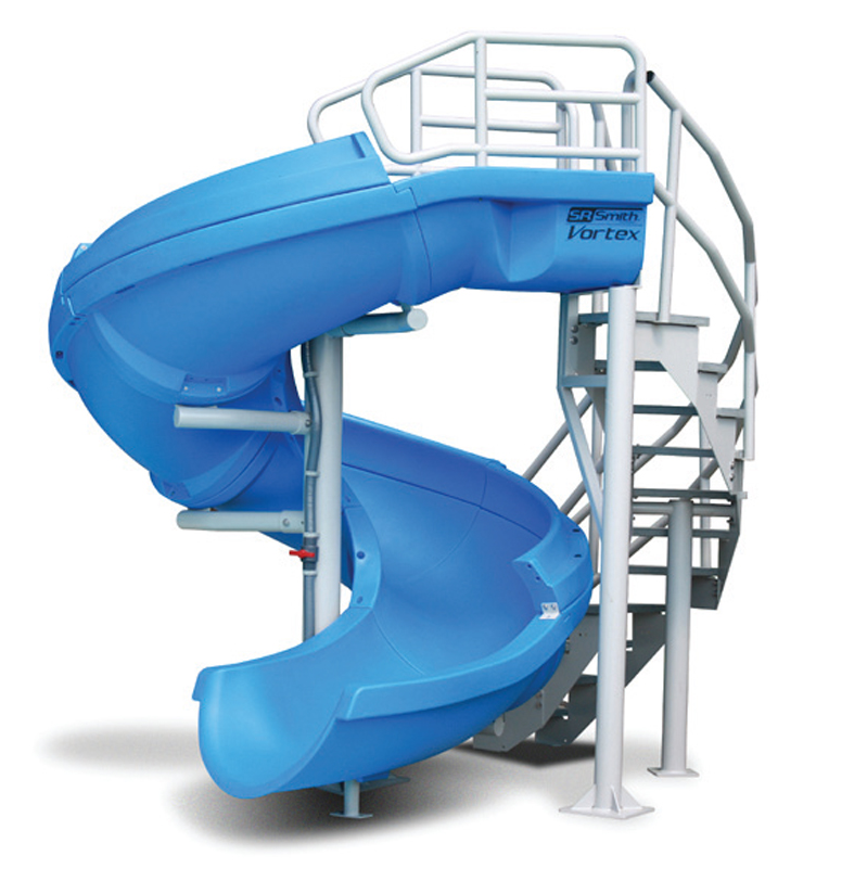 S.R. Smith Vortex Slide with Ladder & Half Flume Blue | 695-209-13