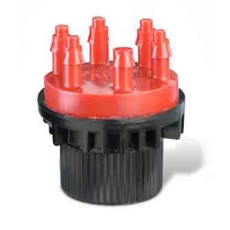 Rain Bird XBT206 - Red Multi-Outlet Xeri-Bug With 1/2" Fpt Inlet And Barb Outlet 2.0 Gph