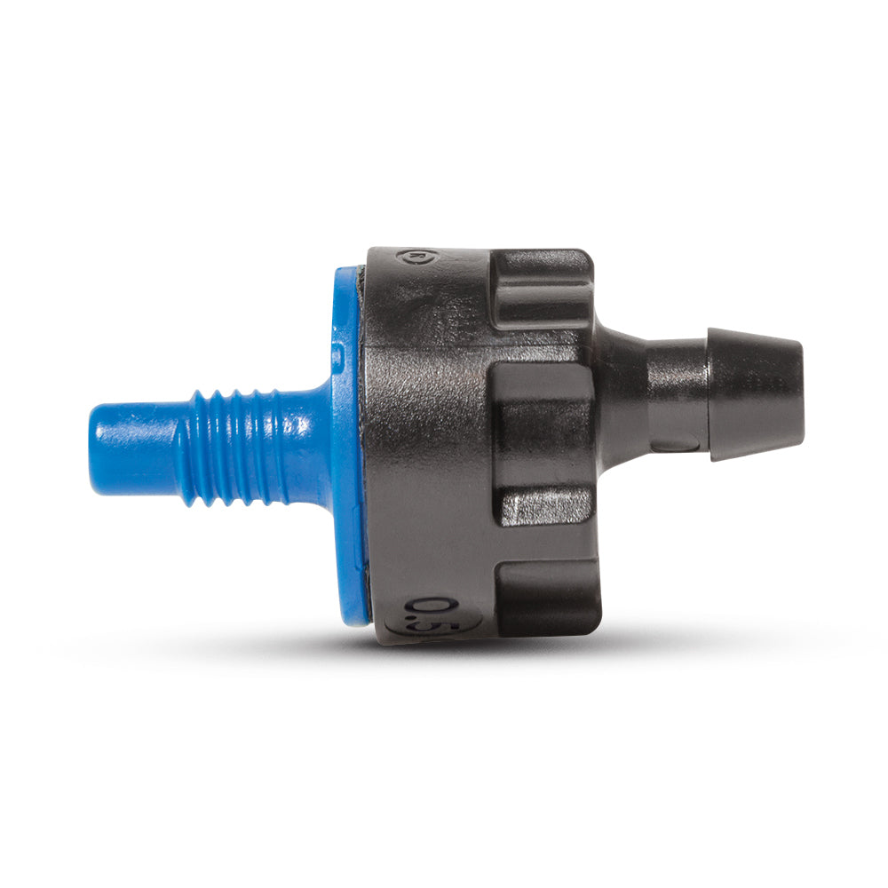 Rain Bird Blue Xeri-Bug™ Drip Emitter With Check Valve 10-32 Threaded 0.5 GPH