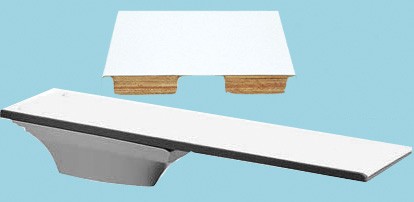 S.R. Smith 10 foot Fibre-Dive diving board in Radiant White