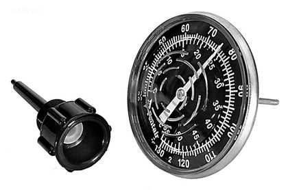 Pentair SL1DW 30/130 degree in-line pool thermometer