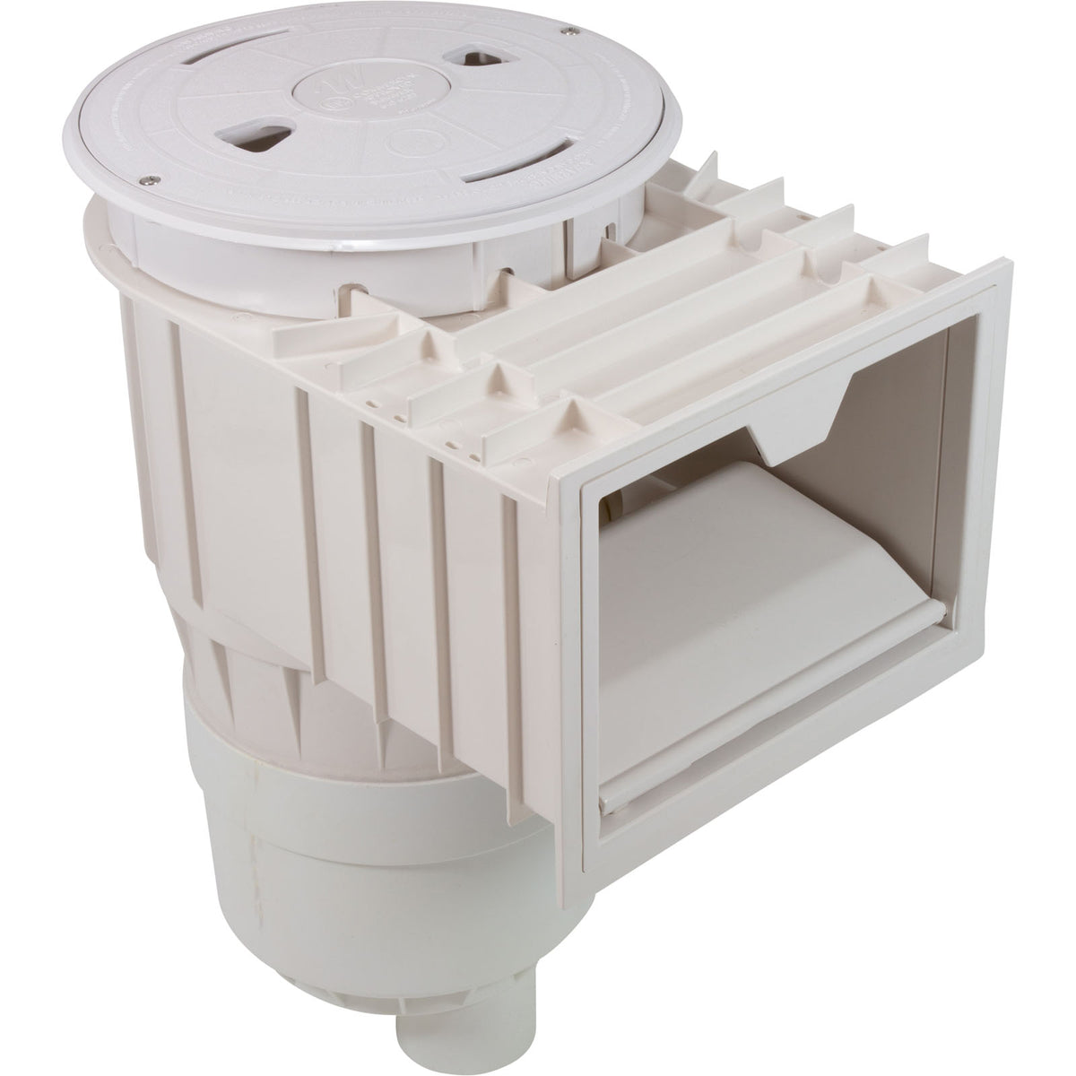 Waterway 540-6200 commercial Renegade gunite in-ground skimmer with equalizer, white