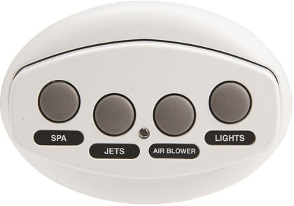 Pentair 521885 iS4 four-function spa-side remote, white, 100 ft. cable