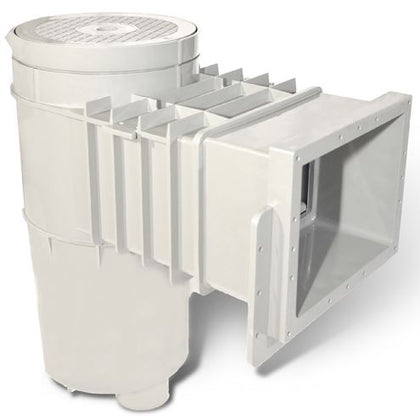 Hayward SP10841R complete Auto-Skim wall skimmer, 1.5 in. FPT, round lid, white