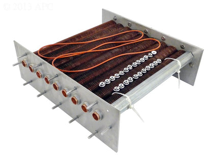 Raypak 010059F copper tube bundle heat exchanger for 206A and 207A pool heaters