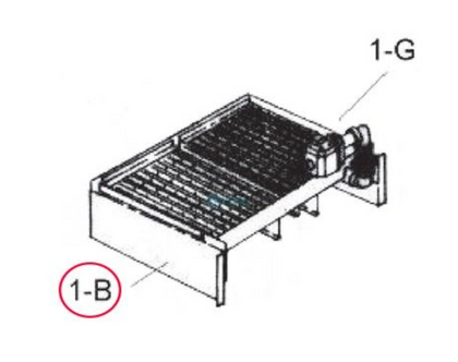 Raypak 001857F burner tray with burners for Model 724 Raytherm pool heater