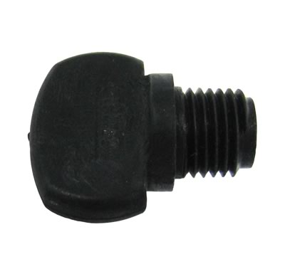 Pentair 98207700 black plastic universal 1/4 inch NPT drain plug
