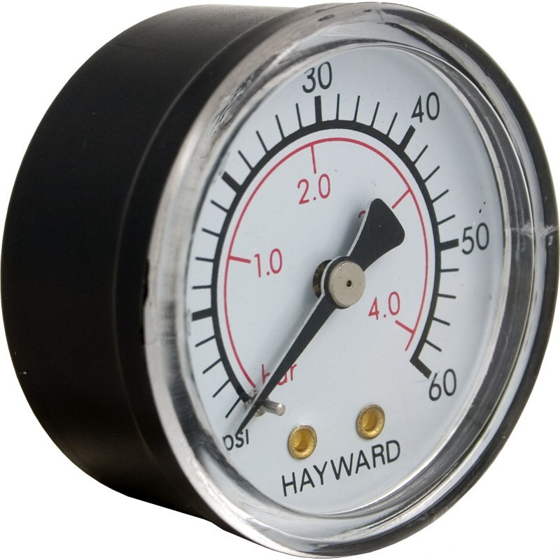Hayward ECX27091 back mount pressure gauge for pool filters