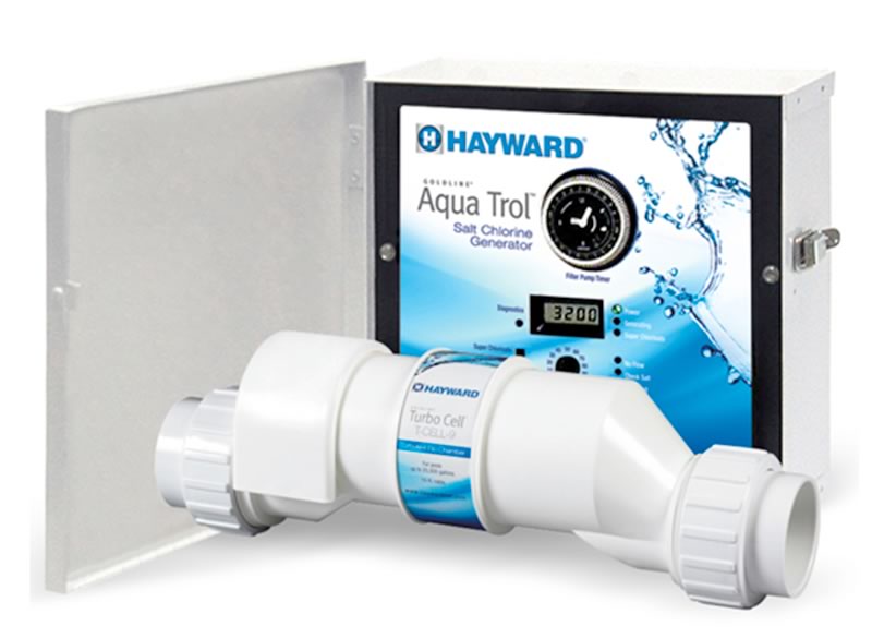 Hayward AquaTrol salt water chlorine generator for above ground pools, straight blade version