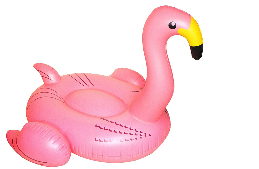Swimline 90627 giant pink flamingo ride-on inflatable pool float